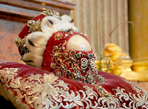 Schädelreliquie des heiligen Leopold