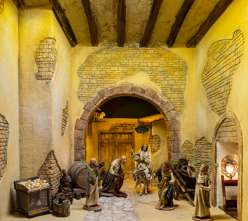 Einzug nach Jerusalem / Erzdiözese Wien/ Stephan Schönlaub, Stephan Schönlaub Die Fastenkrippe, Einzug nach Jerusalem